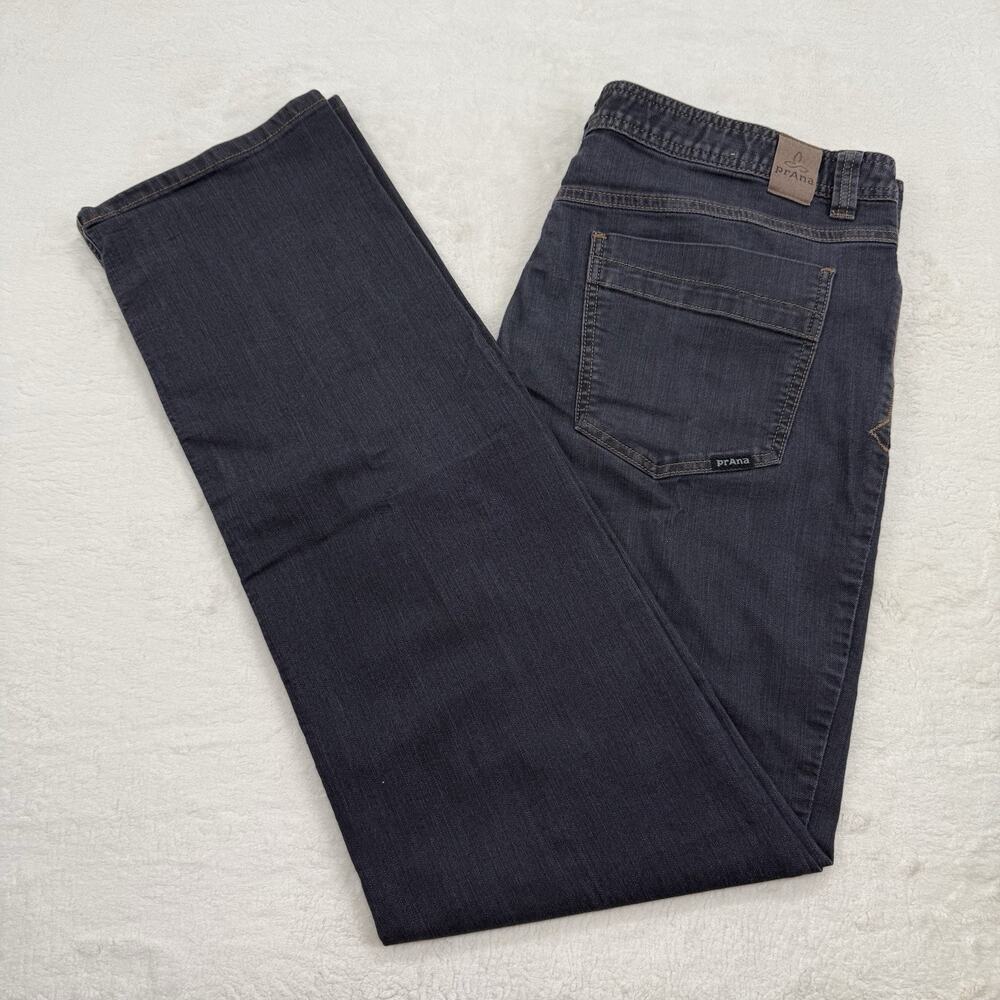 PrAna Born From The Experience Men's Dark Wash Slim Fit Denim Jeans Size 38x36